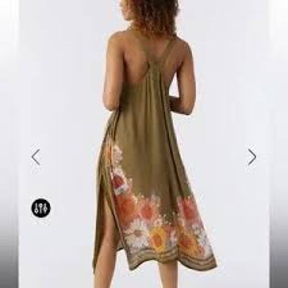 NwT Large O'Neill Women's Floral Cover-up Tank Dress - Picture 2 of 10